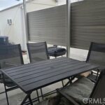 Patio table and chairs.