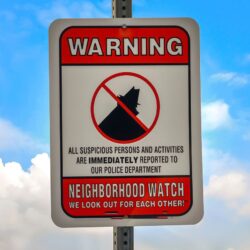 Neighborhood watch sign.